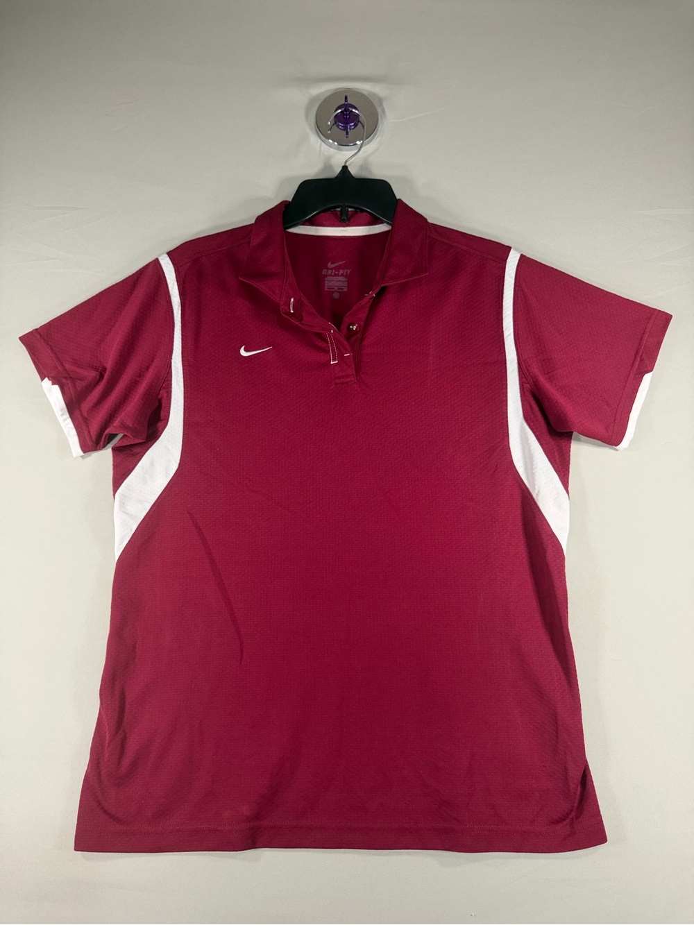 Nike Men’s Maroon Polo with White Panels